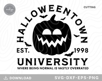 Halloweentown University SVG: Halloween Pumpkin Design (Digital Download)