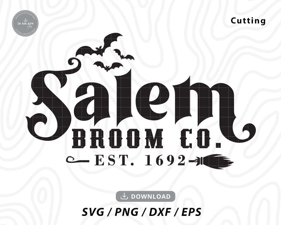 Salem Broom Co SVG ,halloween Svg,hocus Pocus Svg,witch Broom Svg