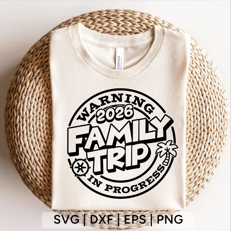 Family Trip in Progress SVG: Vacation Shirt Design (digital Download ...