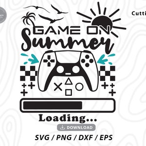 Game On Summer SVG: Video Game Controller, End of School (Digital Download)