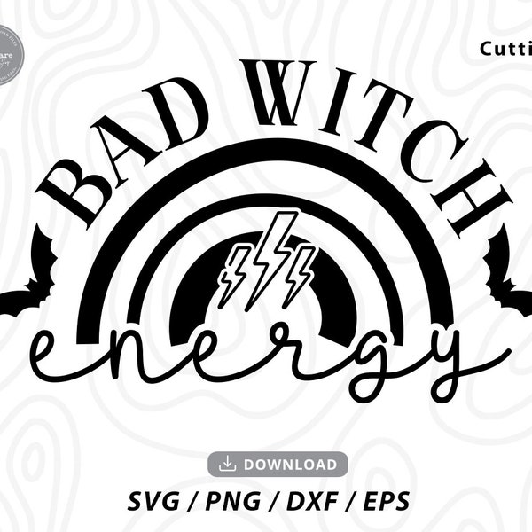 Bad Witch Energy Svg, Halloween Shirt Svg, Witchy Svg, Funny Halloween Svg,trendy svg,bad witch png,basic witch svg,Svg files for cricut