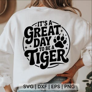 Mascotte della tigre SVG: spirito scolastico, design dell&#39;insegnante (download digitale)