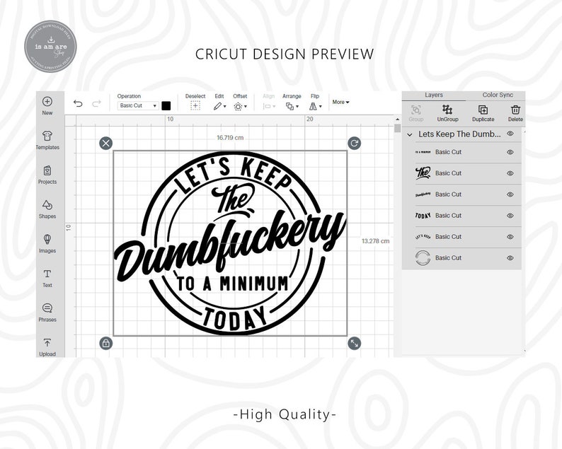 Funny Work SVG, Let's Keep The Dumbfuckery To A Minimum (Digital Download) image 2