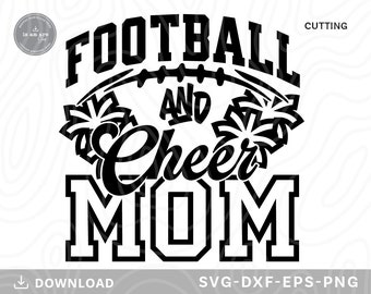 Football and Cheer Mom SVG: Game Day Design (SVG Files)