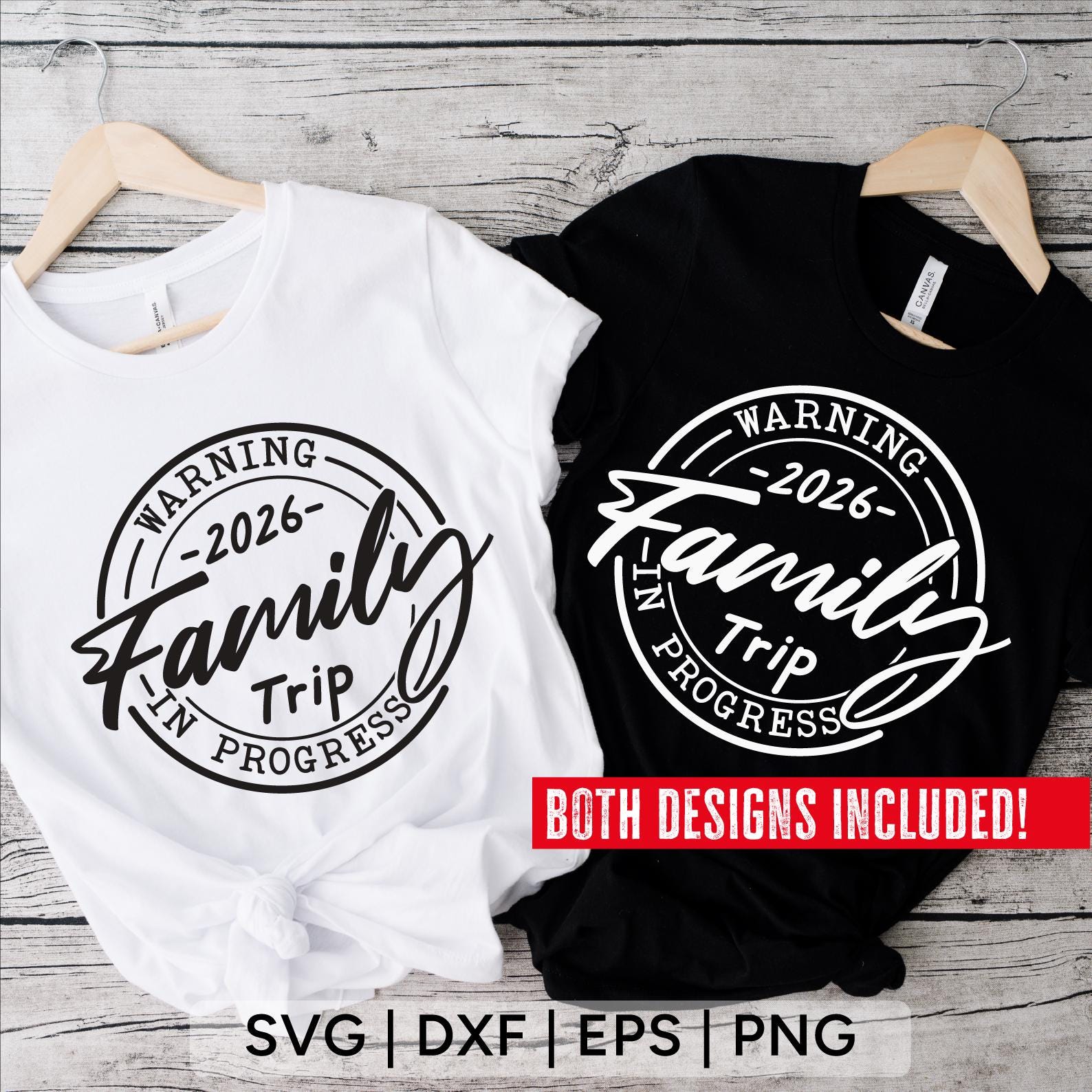 Family Trip in Progress 2026 SVG: Vacation Shirt Design (digital ...