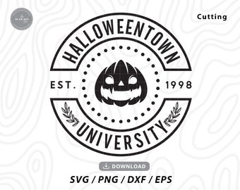 Halloweentown University SVG: Halloween Pumpkin Design (Digital Download)