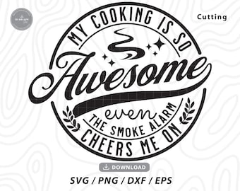 Lustiges Kochen SVG, Küchendesign (Digitaler Download