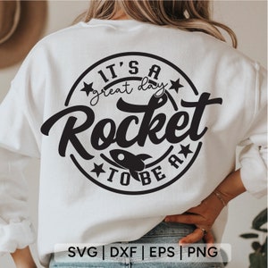 É um ótimo dia para ser um foguete Svg, mascote da escola svg, Rocket Ship SVG, Rocket svg, Rocket shirt svg, cheerleader svg, arquivos SVG para cricut