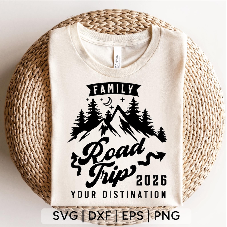 Custom Family Road Trip 2026 SVG: Vacation Shirts (Digital Download) image 3