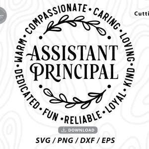 Assistant Principal SVG, dyrektor SVG, nauczyciel SVG, nauczycielka koszulka SVG, prezent dla dyrektora, życie nauczyciela SVG, zabawny nauczyciel SVG, pliki SVG dla Cricut