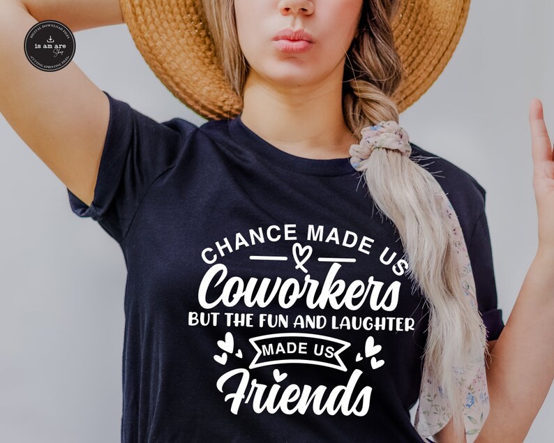 Funny Coworker Friendship SVG: Chance Made Us Coworkers (digital ...