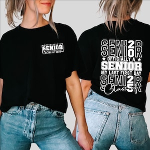 Senior 2025 SVG, voorzak en achterkant svg, Senior Class of 2025 SVG, laatste eerste dag Senior 2025 SVG, terug naar school svg, svg-bestanden voor cricut
