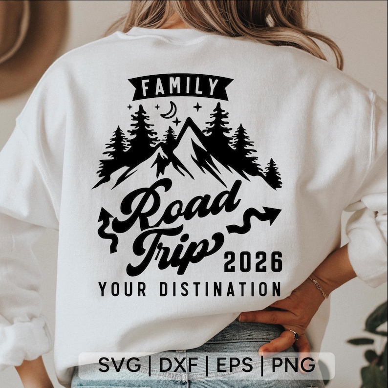 Custom Family Road Trip 2026 SVG: Vacation Shirts (Digital Download) image 7