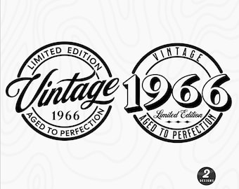 1966 Birthday SVG: Limited Edition 60th Birthday Design (Digital Download)