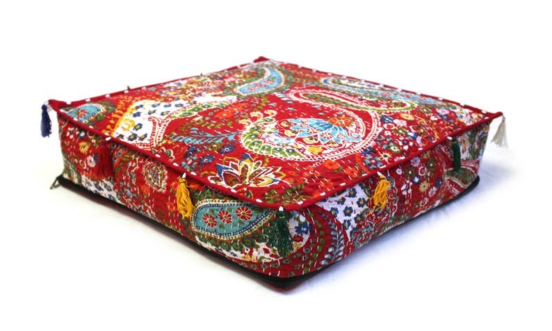 Bodenkissen Boho Deko Kissenhülle Indische Hippie Boden | Etsy