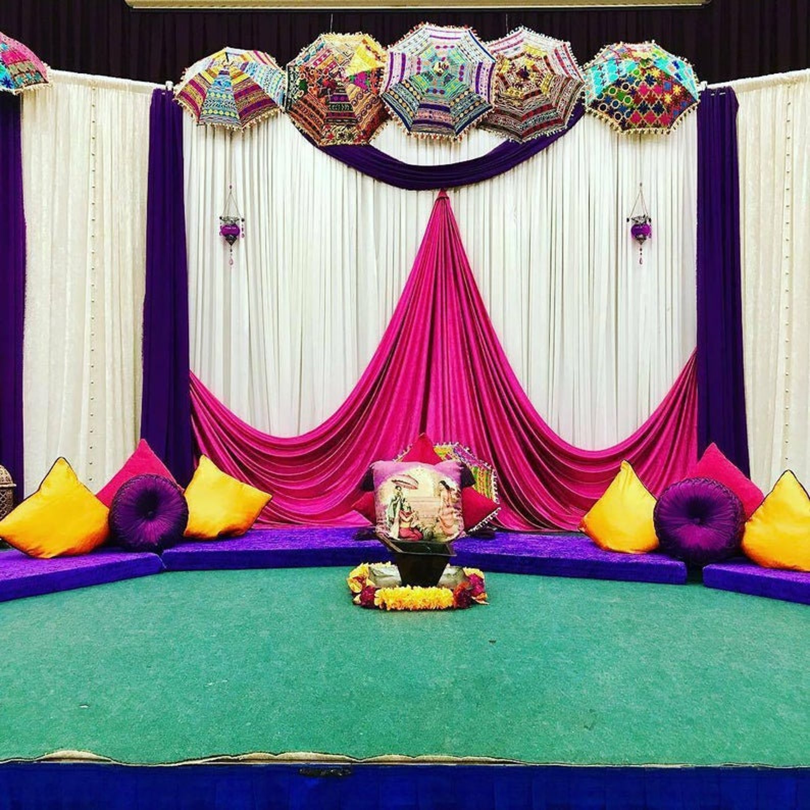 15 PC Haldi Ceremony Umbrellas Mandap Decoraction Indian Etsy