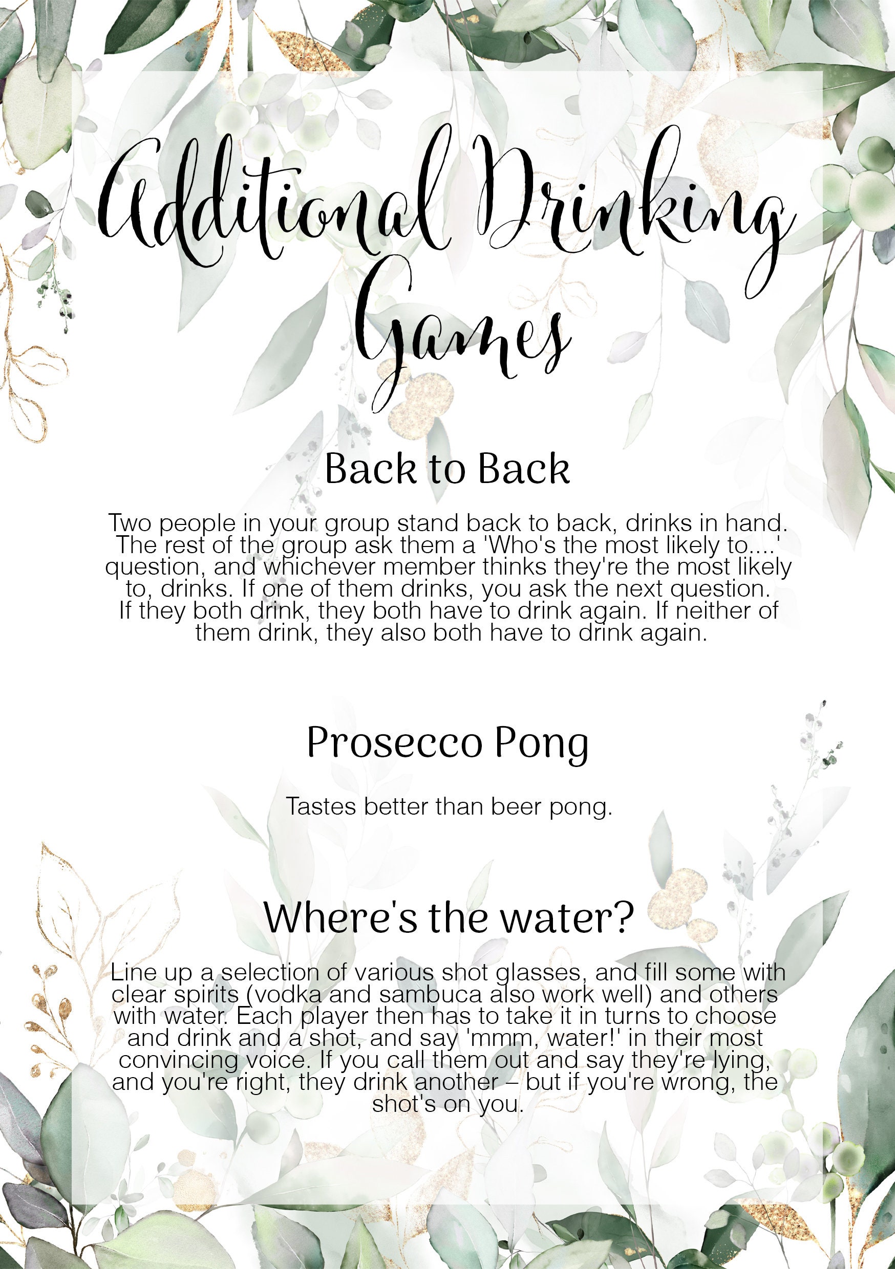 Printable Hen Games Printable Bachelorette Games Instant - Etsy