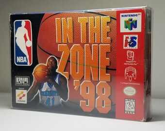 NBA In The Zone Nintendo 64 (N64) Authentic Video Game Complete CIB Tested and Working role playing game