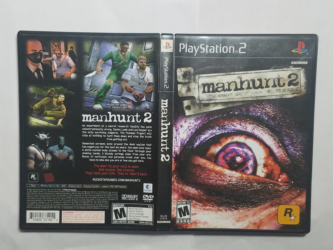 Manhunt 2 Playstation 2 PS2 Authentic Video Game CIB Complete Black Label Tested Working Role