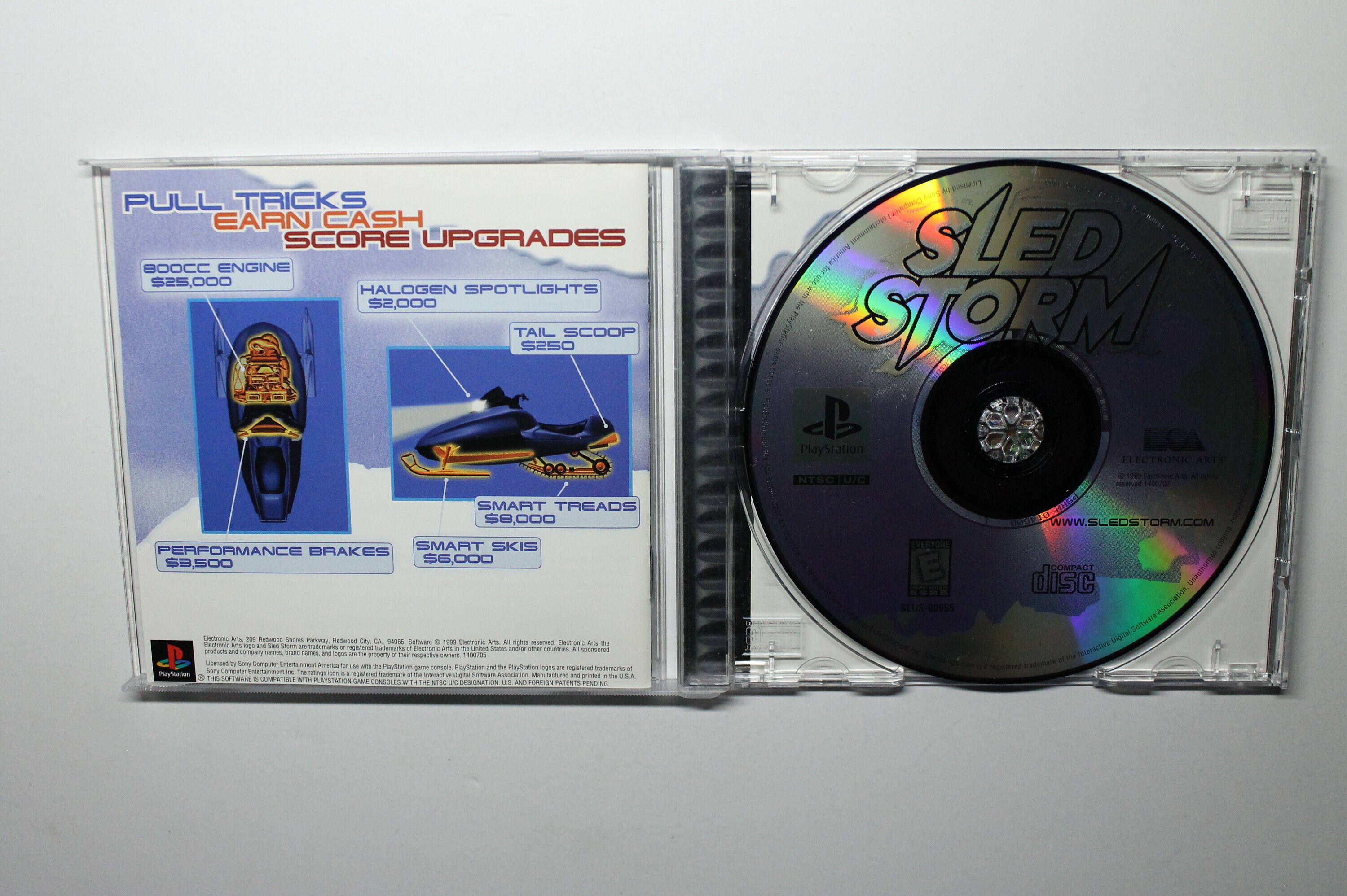 Sled Storm Playstation 1 PS1 Complete Tested Authentic Video Game Role