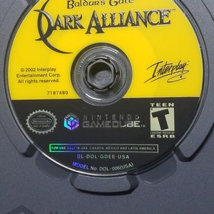 Baldur's Gate Dark Alliance authentic video Game Complete CIB Game cic Black Label Nintendo GameCube GC image 2