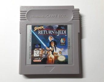 Super Return of the Jedi Nintendo Game Boy (GB) authentic video game tested sci fi fantasy role playing game side-scrolling platformer