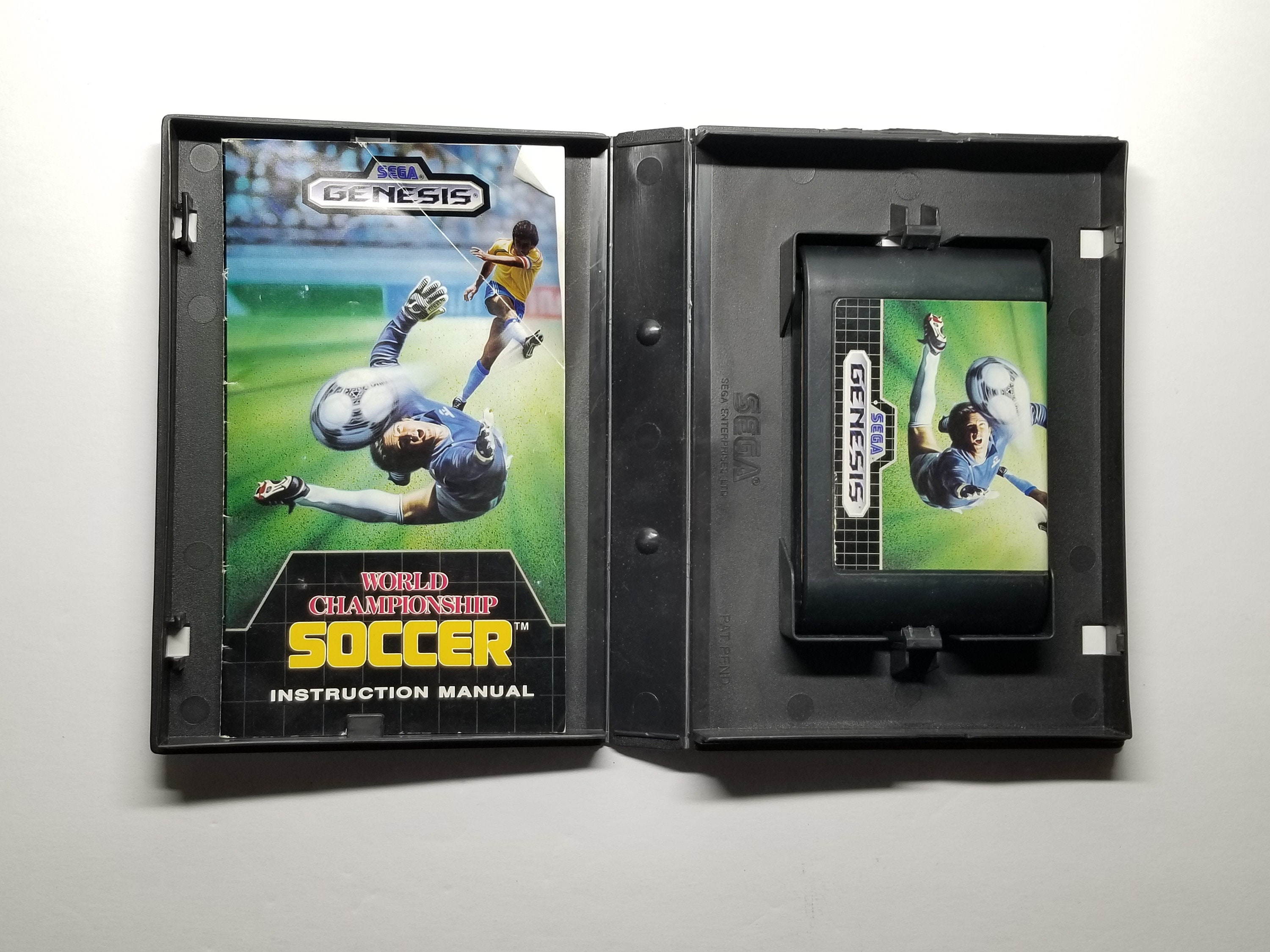 World Championship Soccer Damaged Sega Genesis Complete 