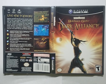 Baldur's Gate Dark Alliance authentic video Game Complete CIB Game cic Black Label Nintendo GameCube (GC)