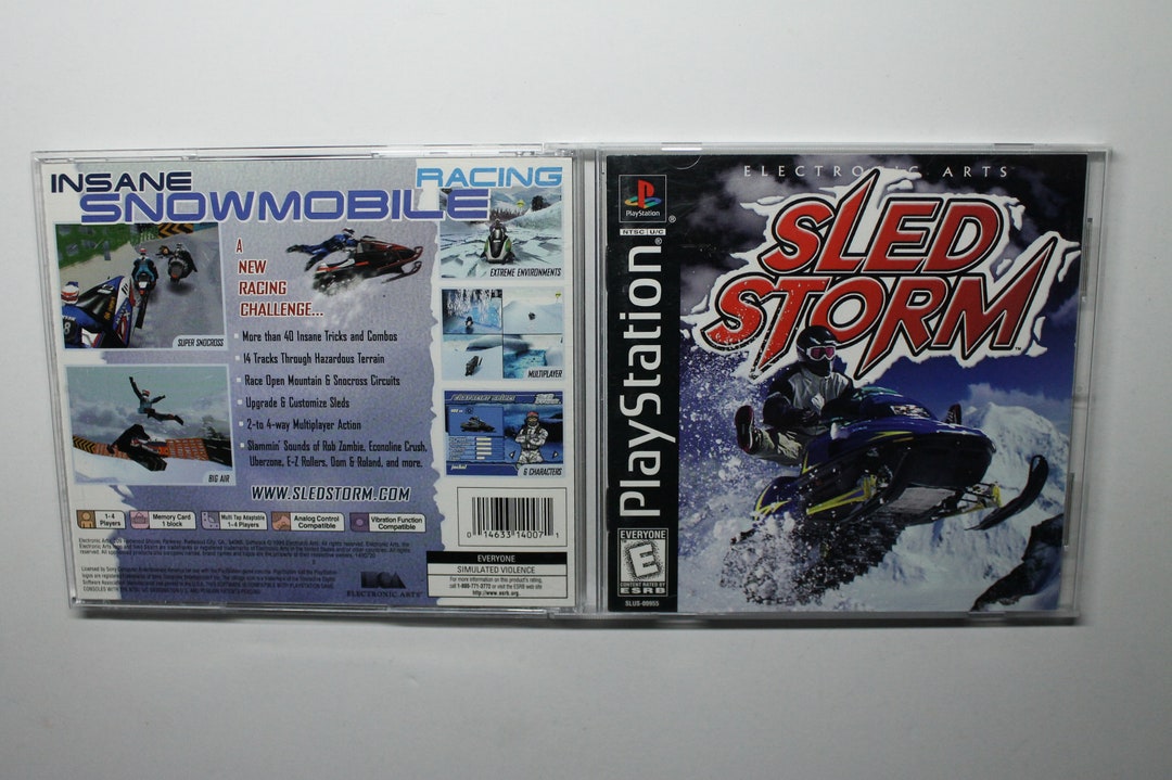 Sled Storm Playstation 1 PS1 Complete Tested Authentic Video Game Role