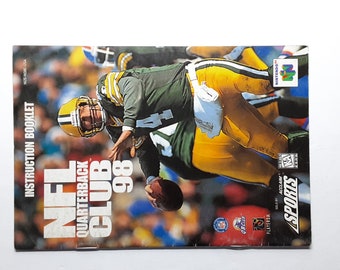 nfl quarterback club 98 Nintendo 64 (N64) authentic video game instruction manual booklet NUS-NQ8E-USA