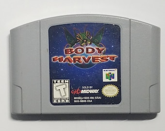 Body Harvest Nintendo 64 (N64) Authentic Video Game Cartridge Sci-Fi Role Playing N64 Game