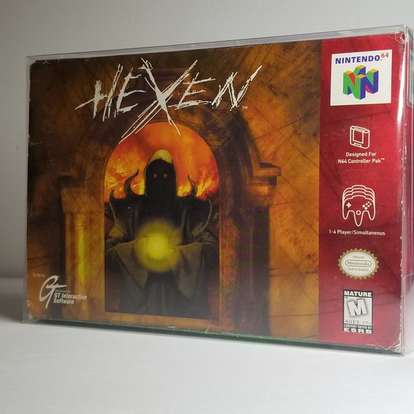 Hexen Nintendo 64 (N64) Authentic Video Game Complete CIB Tested and Working first person shooter role playing game