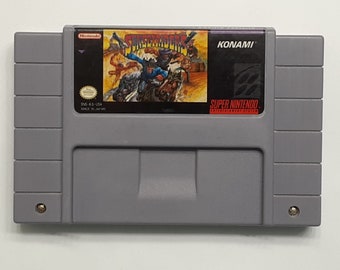 Sunset Riders Super Nintendo (SNES) authentic video game Cartridge rare sidescrolling shooter action adventure role playing game