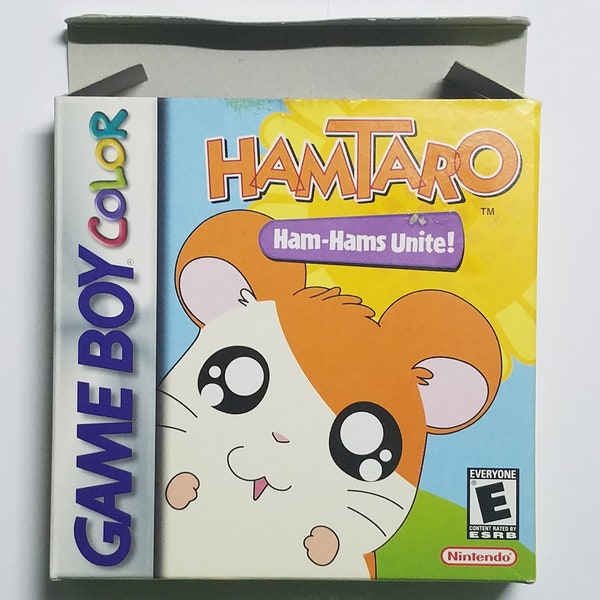 Hamtaro Ham-Hams Unite! Nintendo Game Boy Color (GBC) Authentic video game complete role playing game hamster simulation