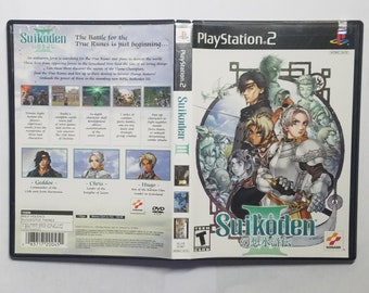 Suikoden III Playstation 2 (PS2) Complete CIB Black Label authentic role playing video game
