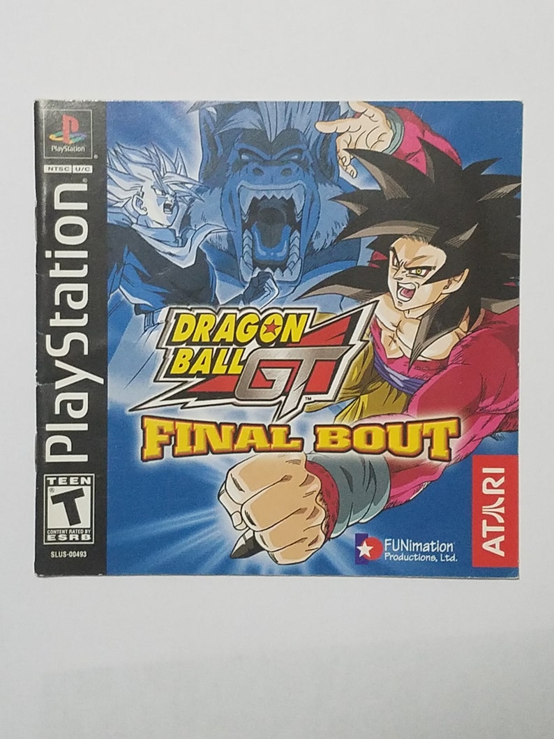 Dragon Ball GT Final Bout Atari Game Complete Black Label Variant PSX PS1, Sony Playstation image 4