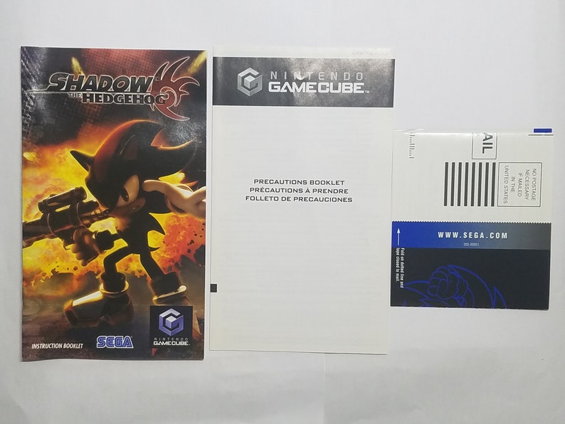 Shadow the Hedgehog Nintendo Gamecube GC Authentic Video Game Complete CIB Role Playing Game