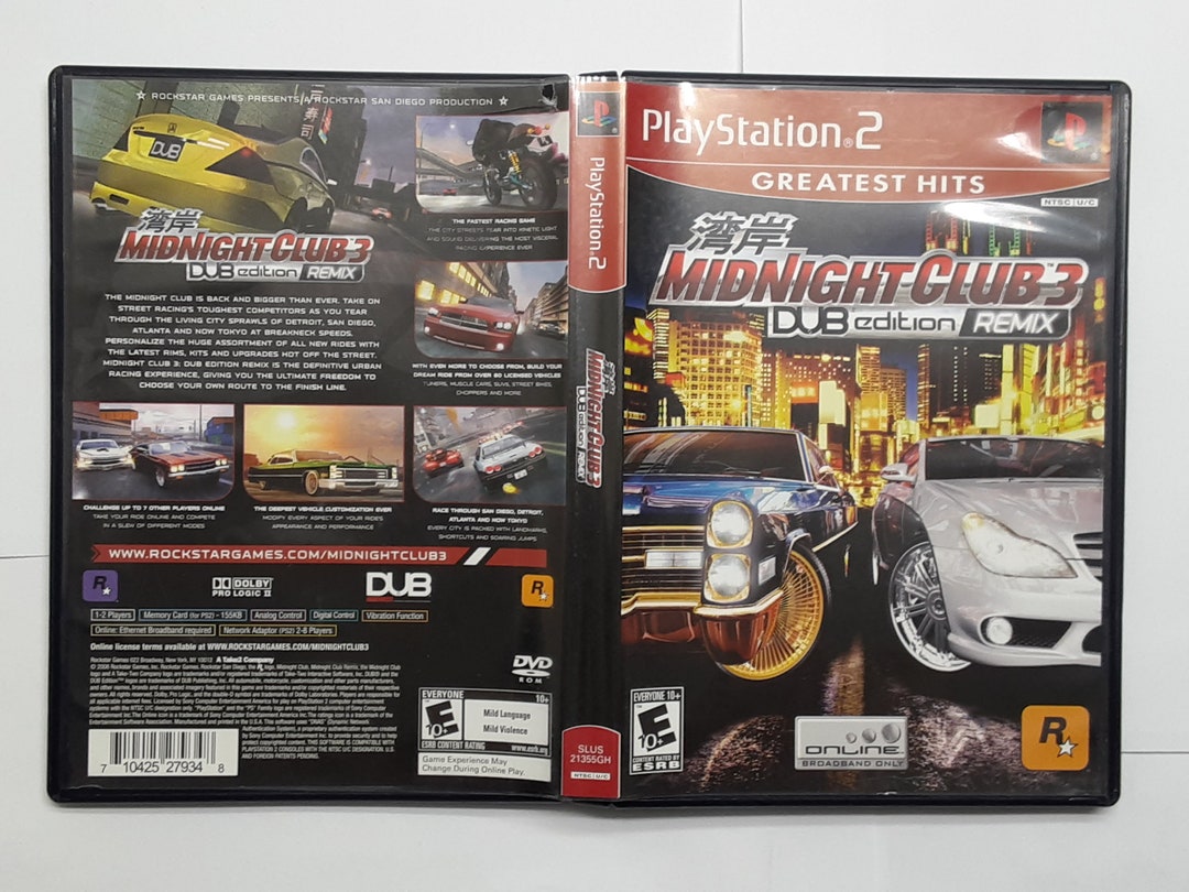 Midnight Club 3: DUB Edition Remix 💿 Rockstar Games 🎮 2006 (PS2, Xbo