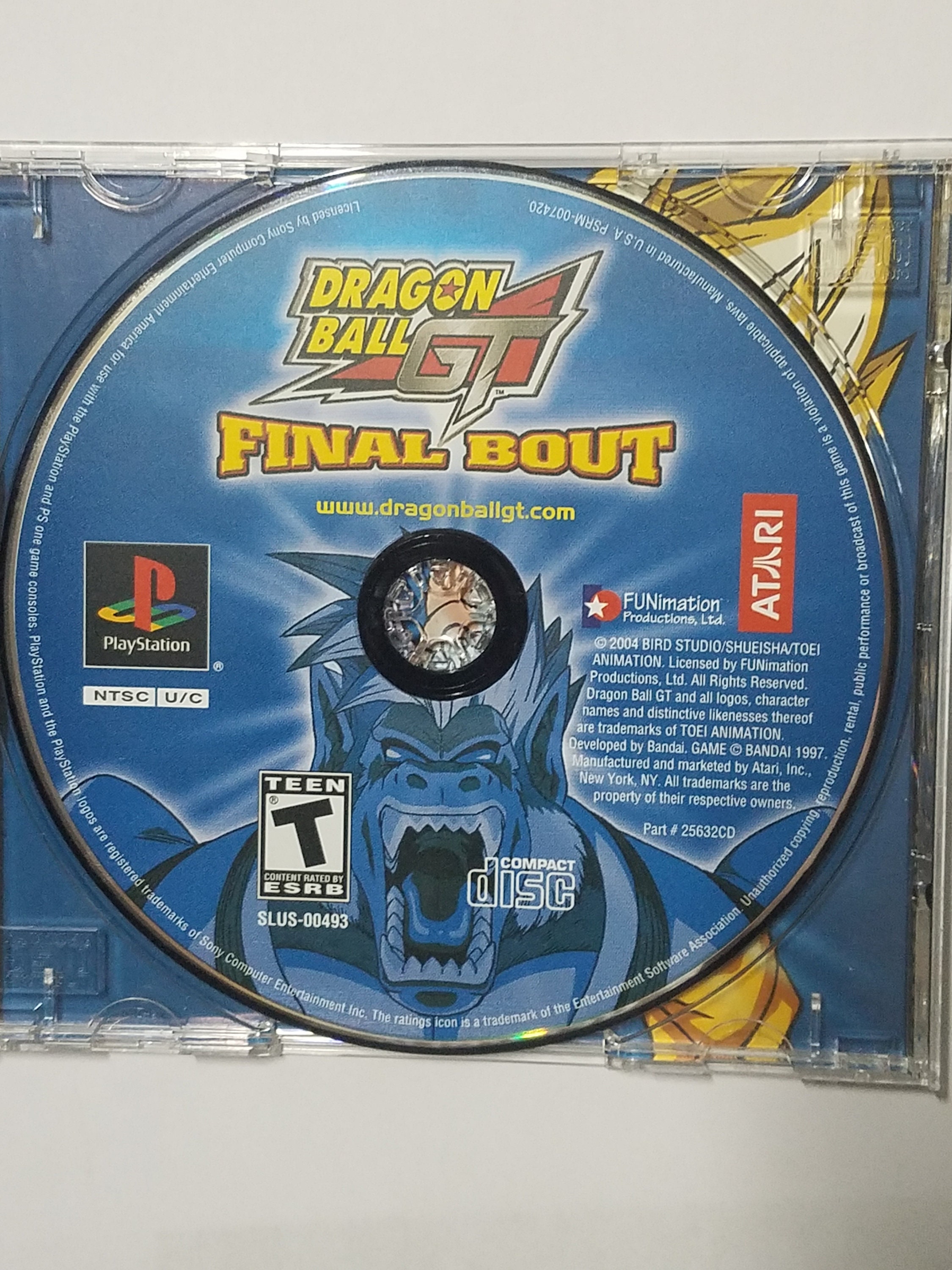 Dragon Ball GT Final Bout Playstation 1 Plastic Cup Coaster 