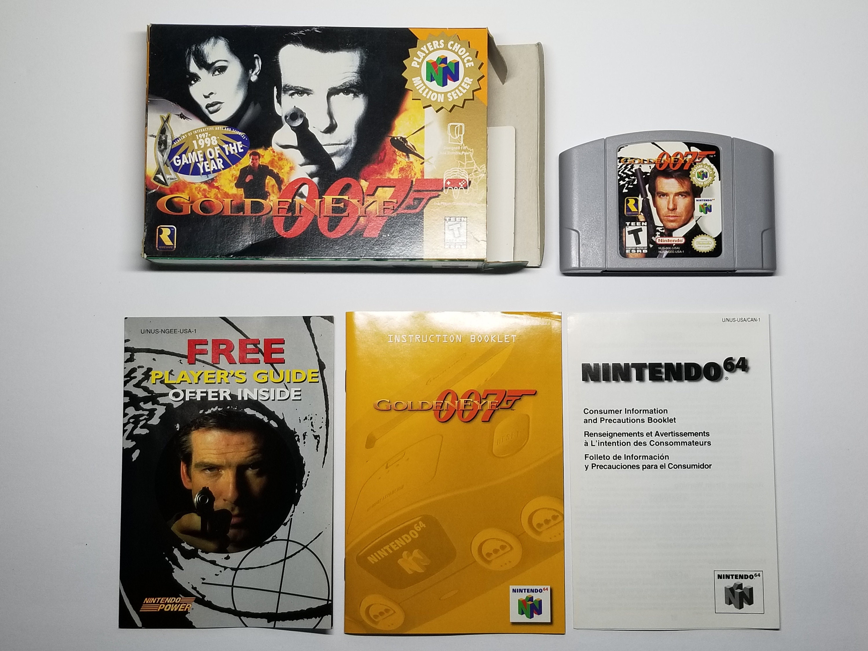 N64 Golden Eye 007 Nintendo 64 Box Manual Shooter Game Japan JP