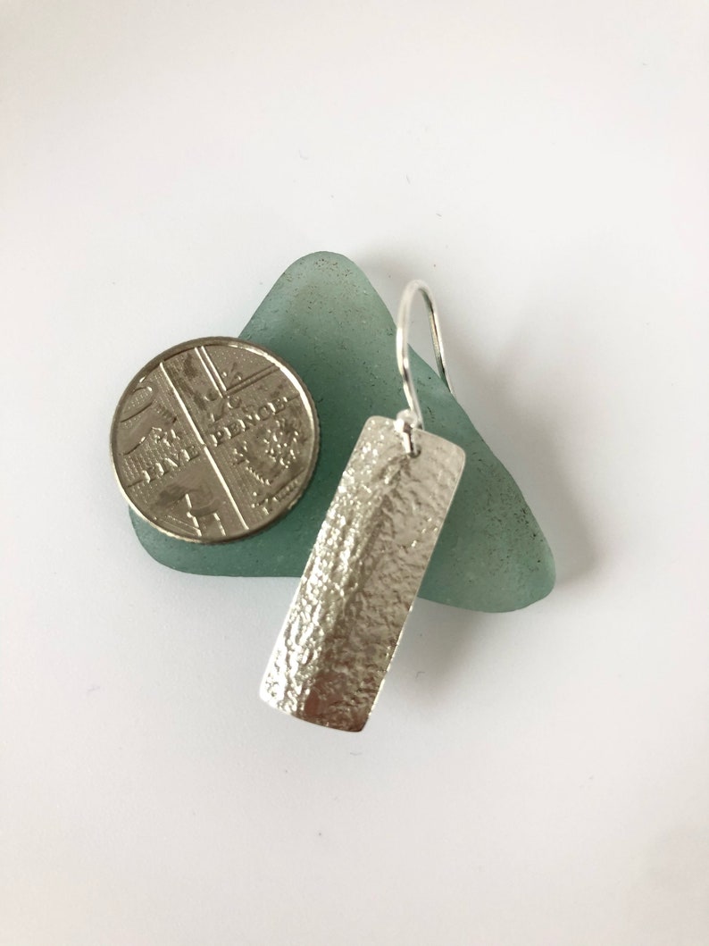 Perfect for Mother\u2019s Day gift . With contemporary elegance Textured silver drop earrings these earrings are perfect for night or day