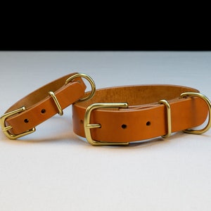 Hundehalsband aus Leder - Englisches Zaumleder