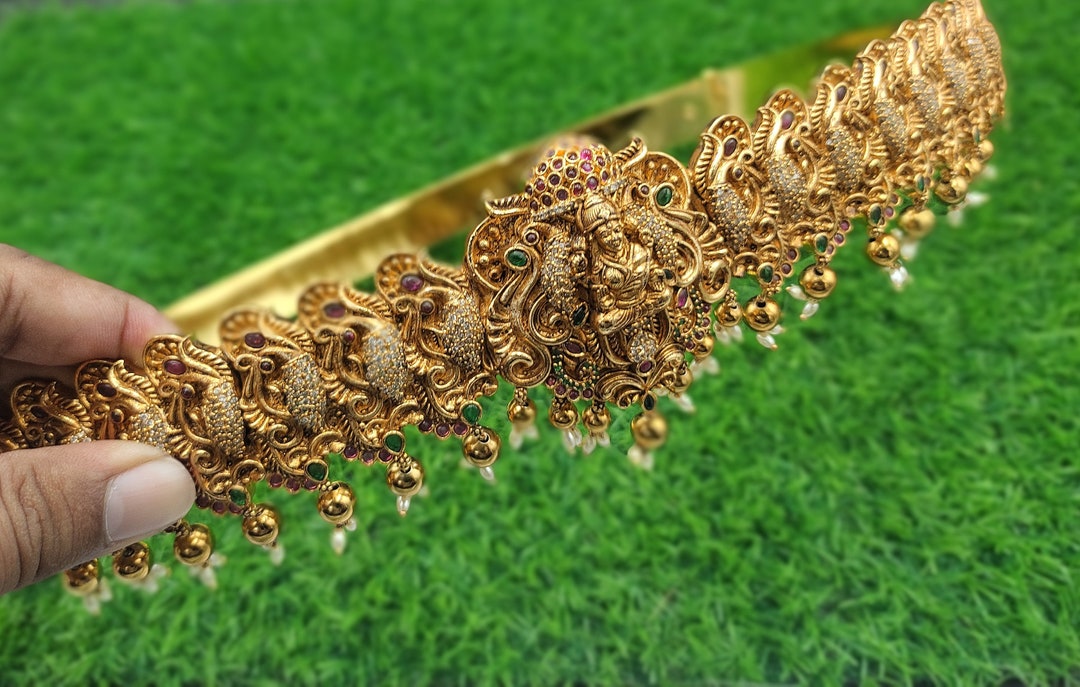 Hip Chain Bridal Waist Belt Jewellery Oddiyanam Lakshmi Antique