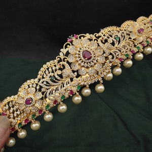 Indian Bridal Hip Belt/peacock Belly Belt/saree Challa Kamarbandh ...