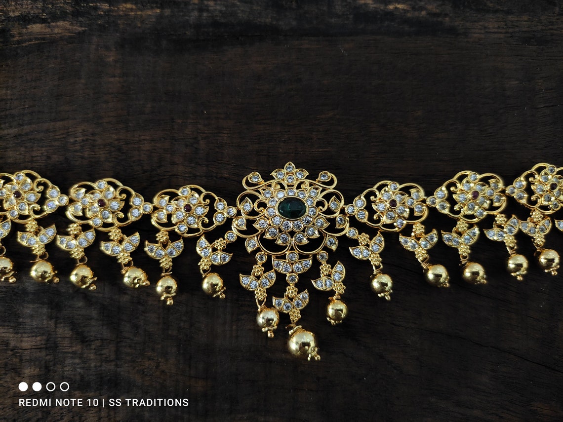 India CZ Hip Chain / Waist Belt / Belly Chain / Indian Jewelry Etsy