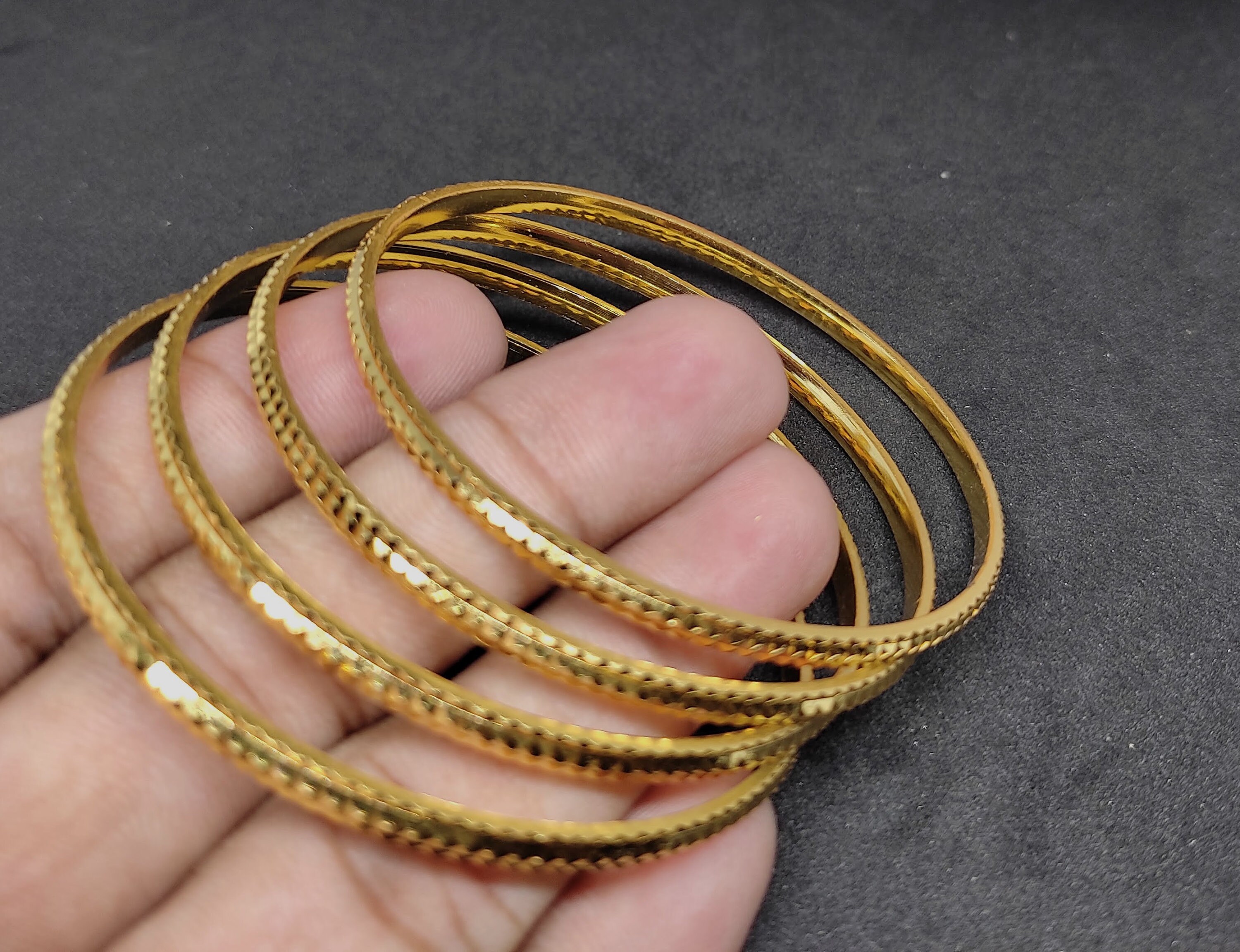 Linkidea Armreif-Set Übergröße 8er - Gold & Silber Edelstahl 9,2 Zoll