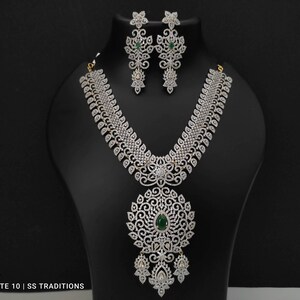 Rose Gold American Diamond CZ Necklace 