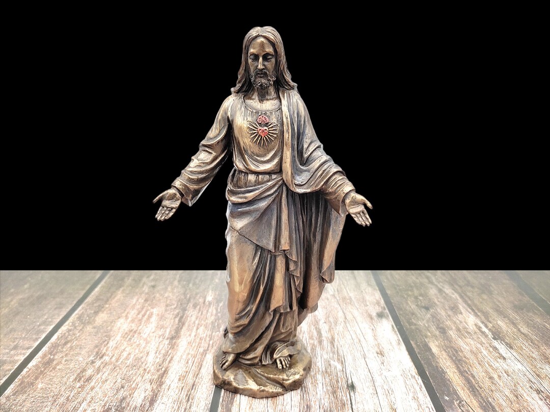 Jesus Christ Idol Jesus With Mother Mary Statue Virgin Etsy