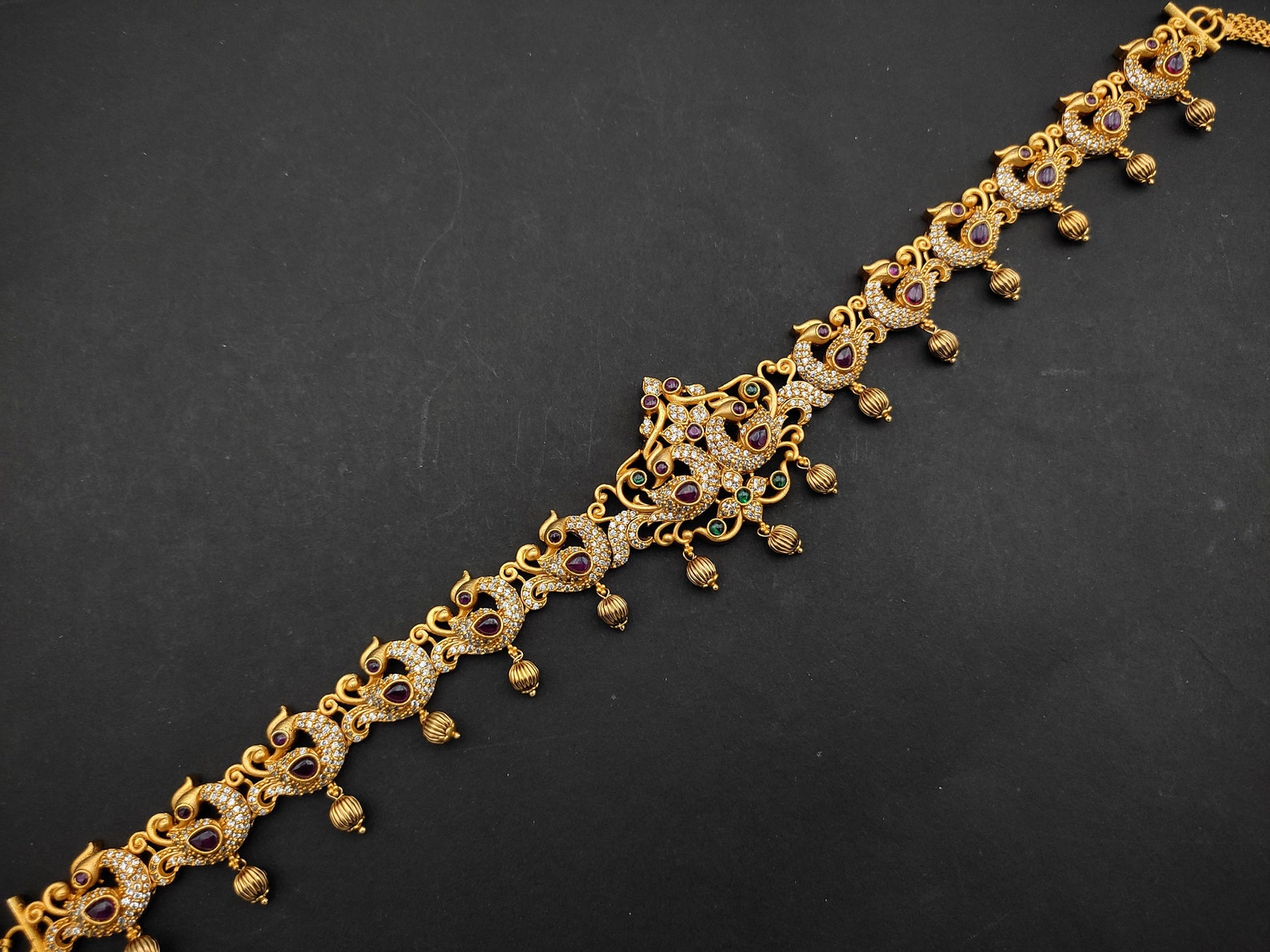 India CZ Hip Chain / Waist Belt / Belly Chain / Indian Jewelry Etsy