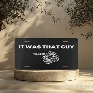 Funny NOT ME Front License Plate | Front License Plate | Vanity Plate | Cute Vanity Plate | Decoration | Car Accessory | Room Decoration